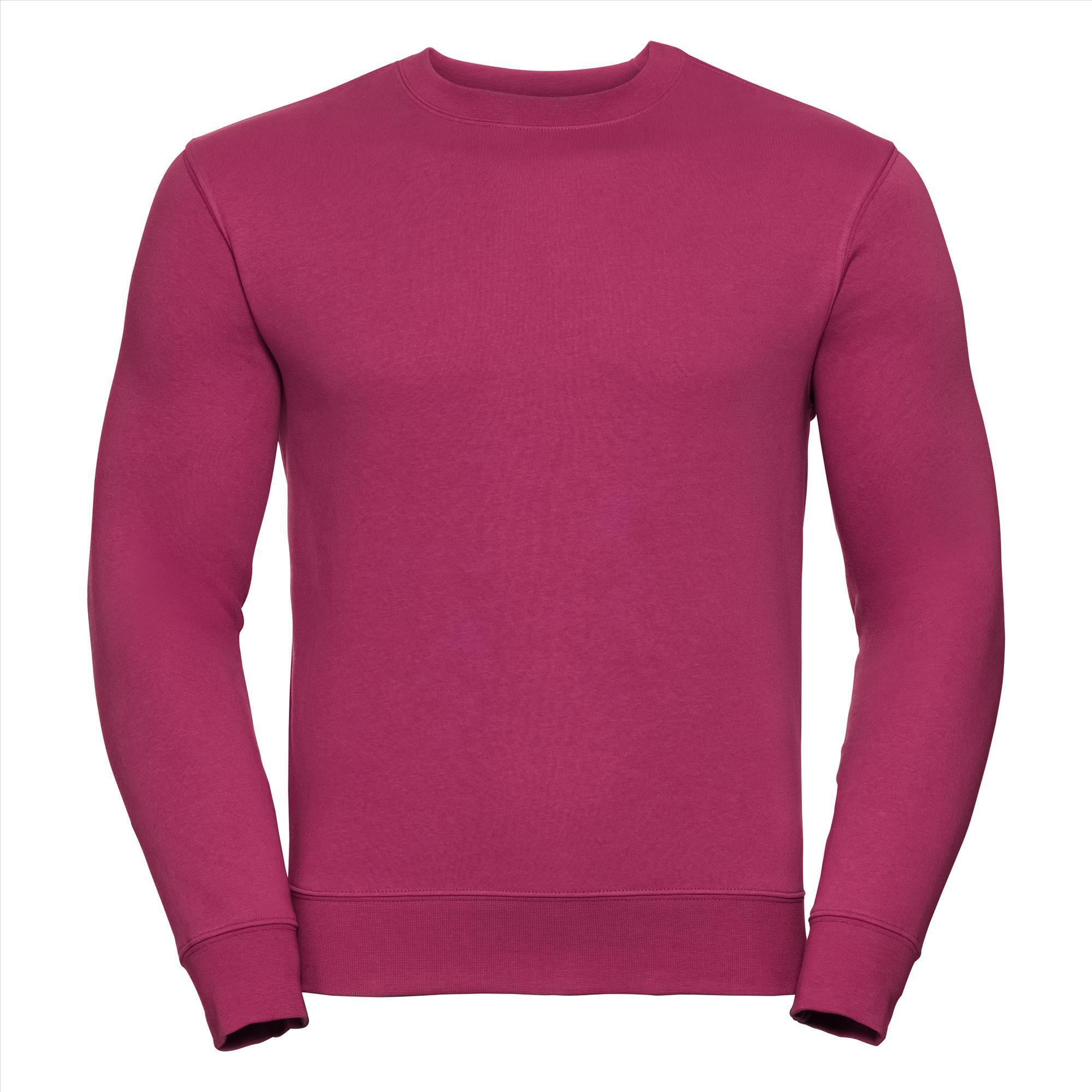 Sweatshirt trui voor heren fuchsia hedendaagse look perfect voor personaliseren
