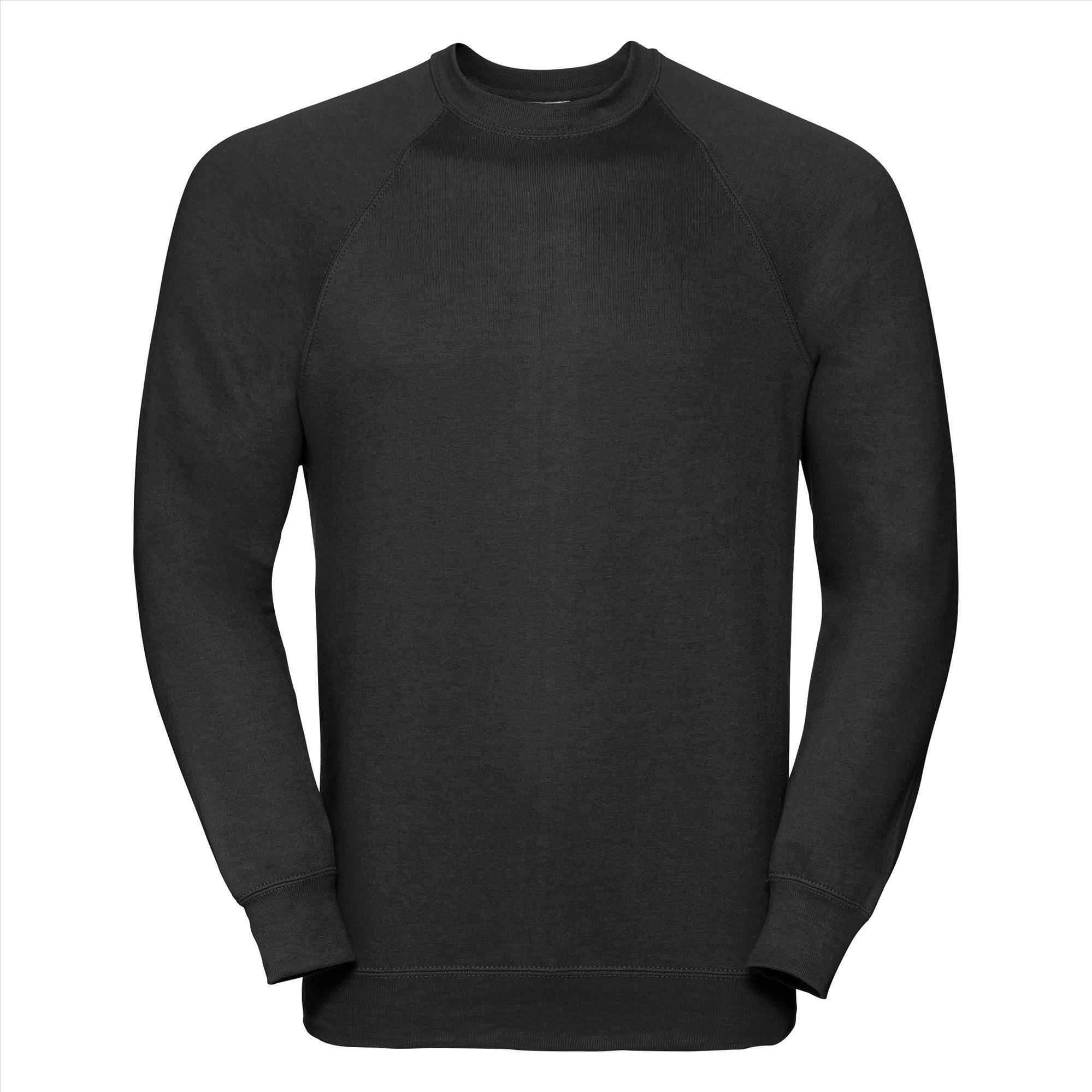 Sweatshirt trui zwart voor mannen perfect voor personaliseren bedrukking
