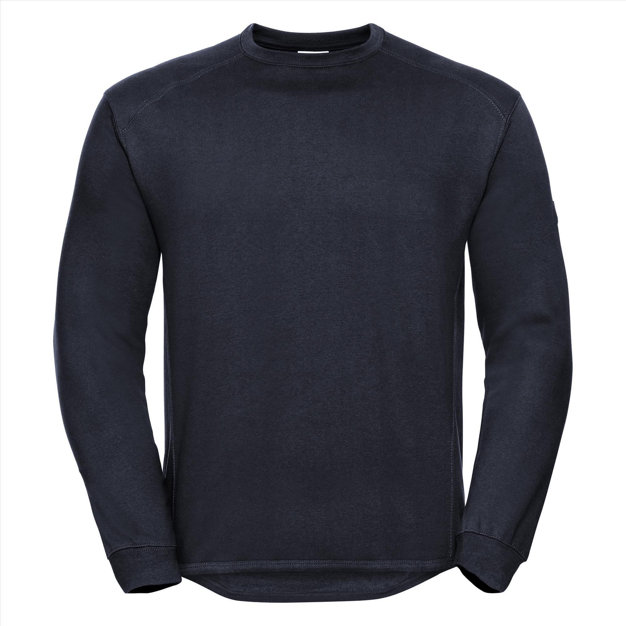 Workwear sweatshirt donkerblauw te bedrukken met bedrijfslogo