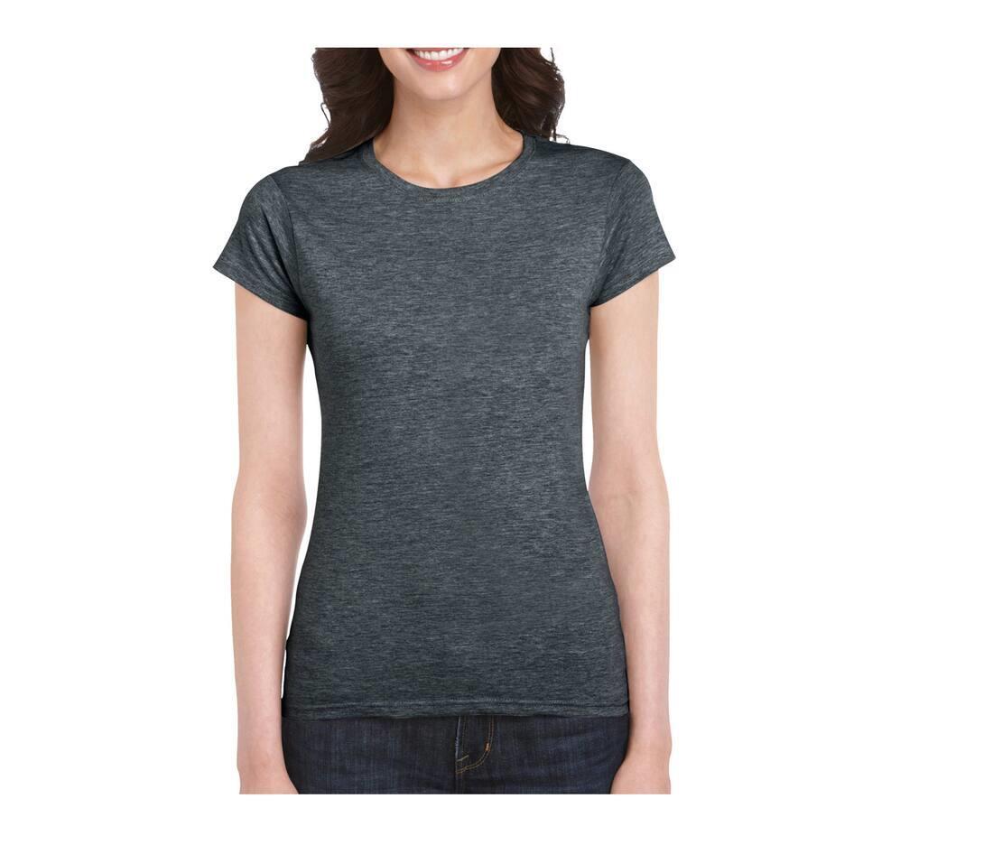 Dames T-Shirt dark heather personaliseer dit T-shirt met eigen tekst ontwerp