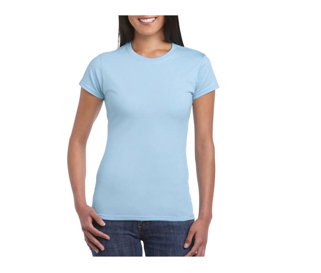 Dames T-Shirt light blue personaliseer dit T-shirt met eigen tekst ontwerp