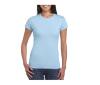 Dames T-Shirt light blue personaliseer dit T-shirt met eigen tekst ontwerp