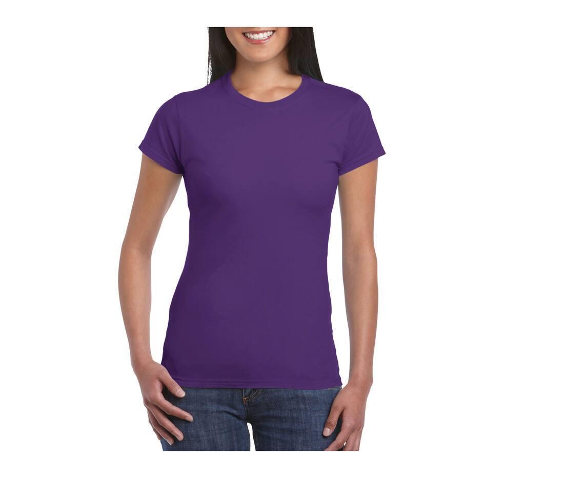 Dames T-Shirt paars personaliseer dit T-shirt met eigen tekst ontwerp