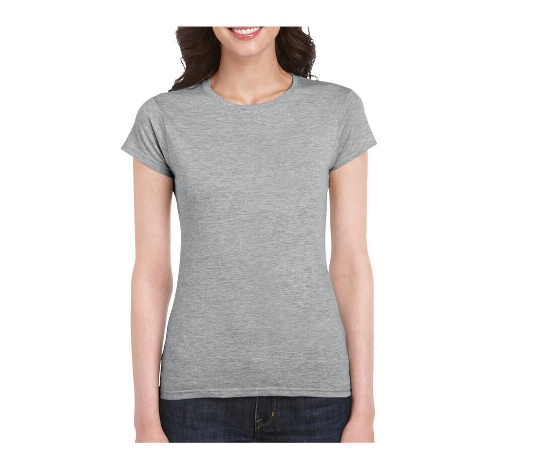 Dames T-Shirt sport grijs personaliseer dit T-shirt met eigen tekst ontwerp