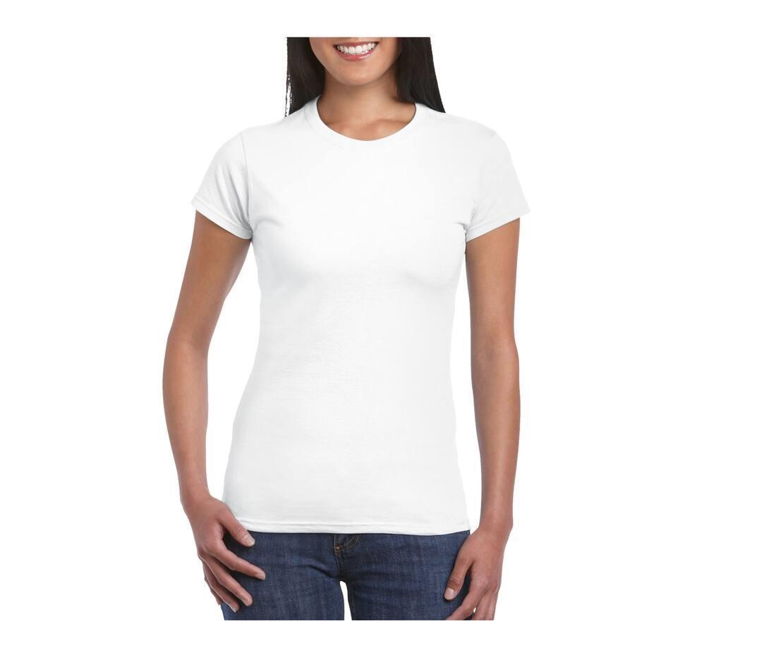 Dames T-Shirt wit personaliseer dit T-shirt met eigen tekst ontwerp