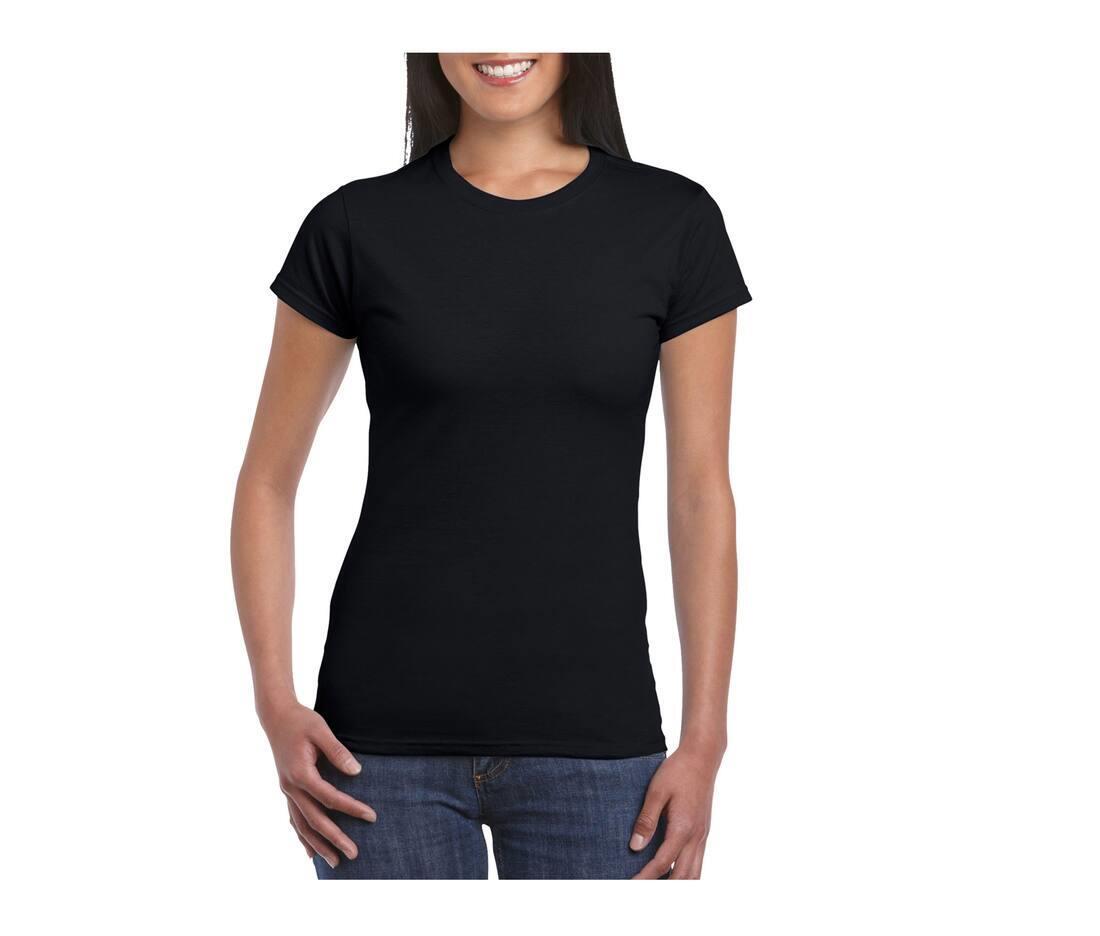 Dames T-Shirt zwart personaliseer dit T-shirt met eigen tekst ontwerp