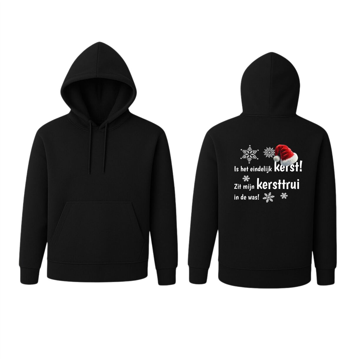 Foute kerst hoodie is het eindelijk kerst zit mijn kersttrui in de was