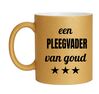foto 1 Glitter gouden beker voor een pleegvader van goud