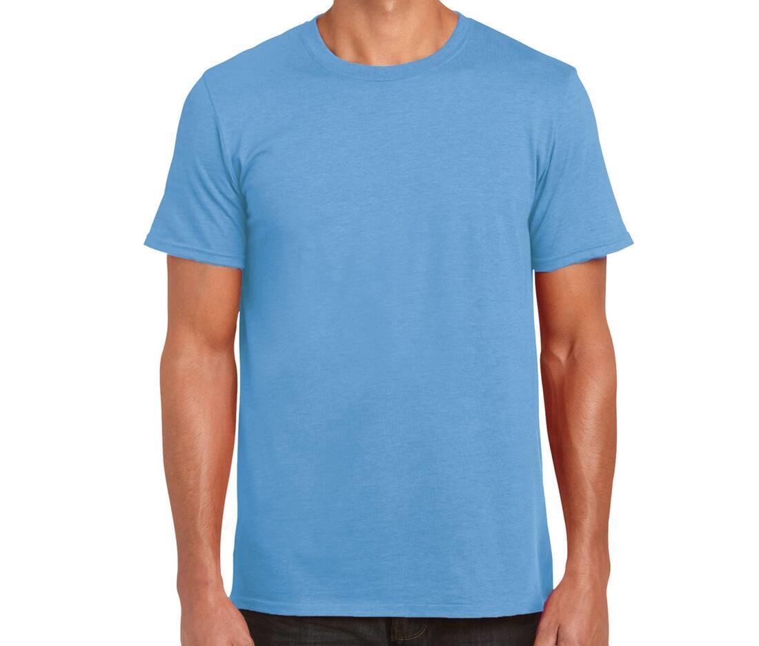 Heren T-Shirt carolina blauw van kleur personaliseer dit T-shirt naar eigen smaak