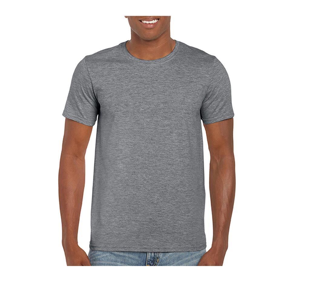 Heren T-Shirt graphite heather personaliseer dit T-shirt met eigen afbeelding logo tekst!