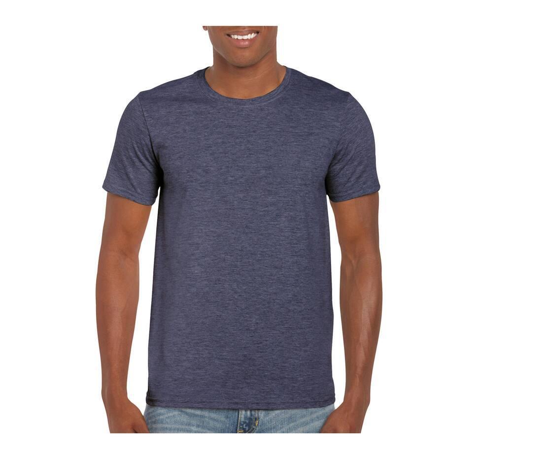 Heren T-Shirt heather navy personaliseer dit T-shirt met eigen tekst!