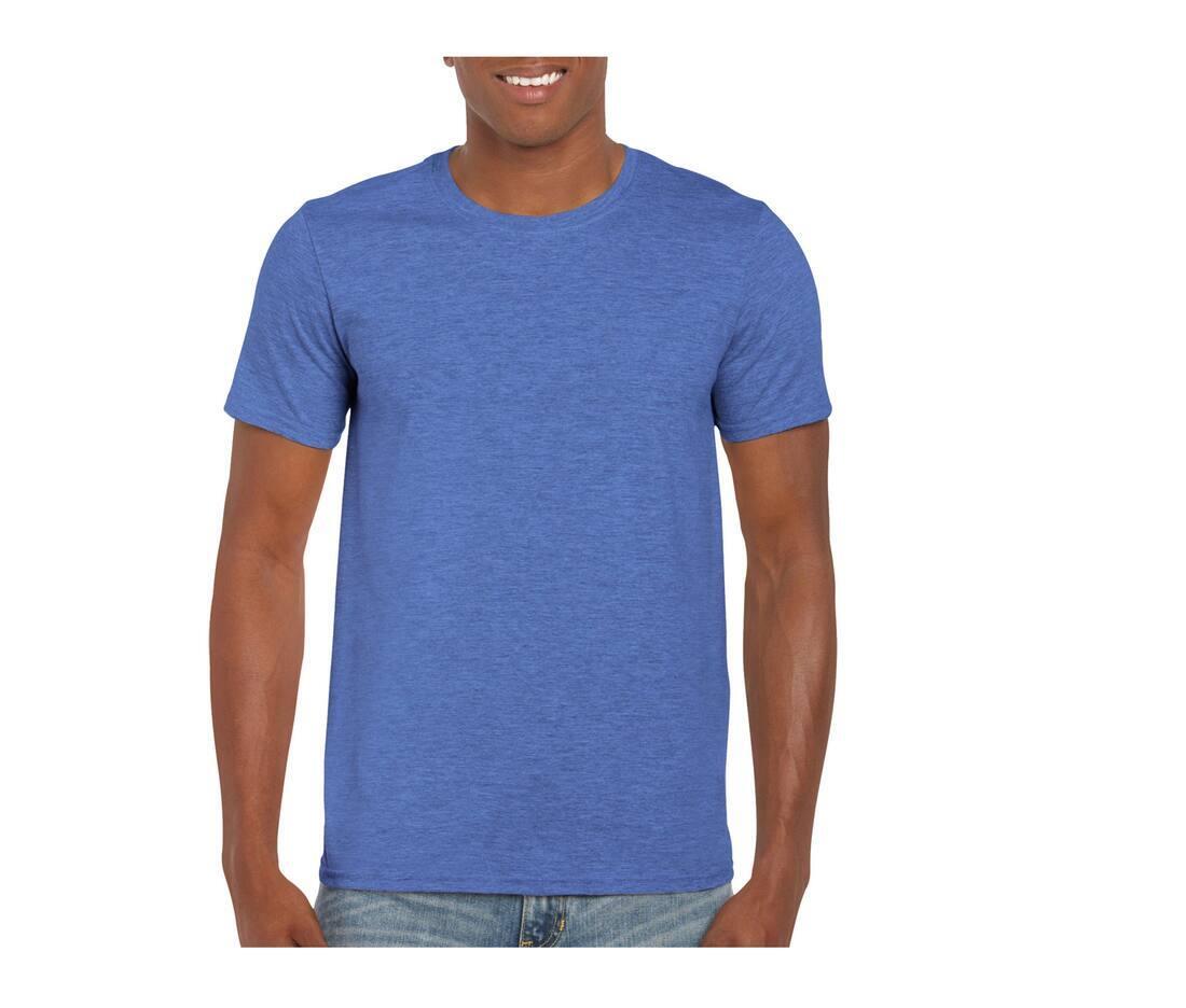 Heren T-Shirt heather royal personaliseer dit T-shirt met eigen tekst ontwerpje
