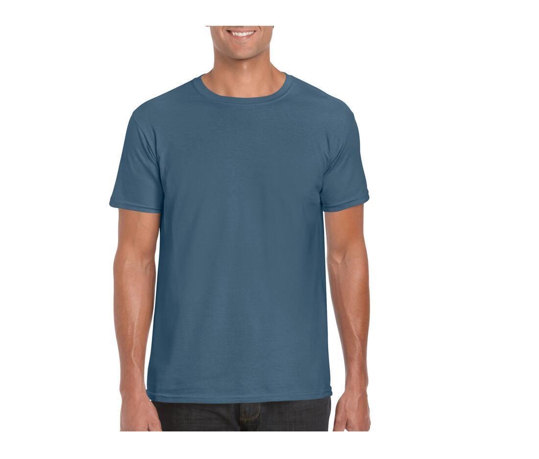 Heren T-Shirt indigo blauw personaliseer dit T-shirt met eigen tekst een top kado