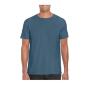 Heren T-Shirt indigo blauw personaliseer dit T-shirt met eigen tekst een top kado