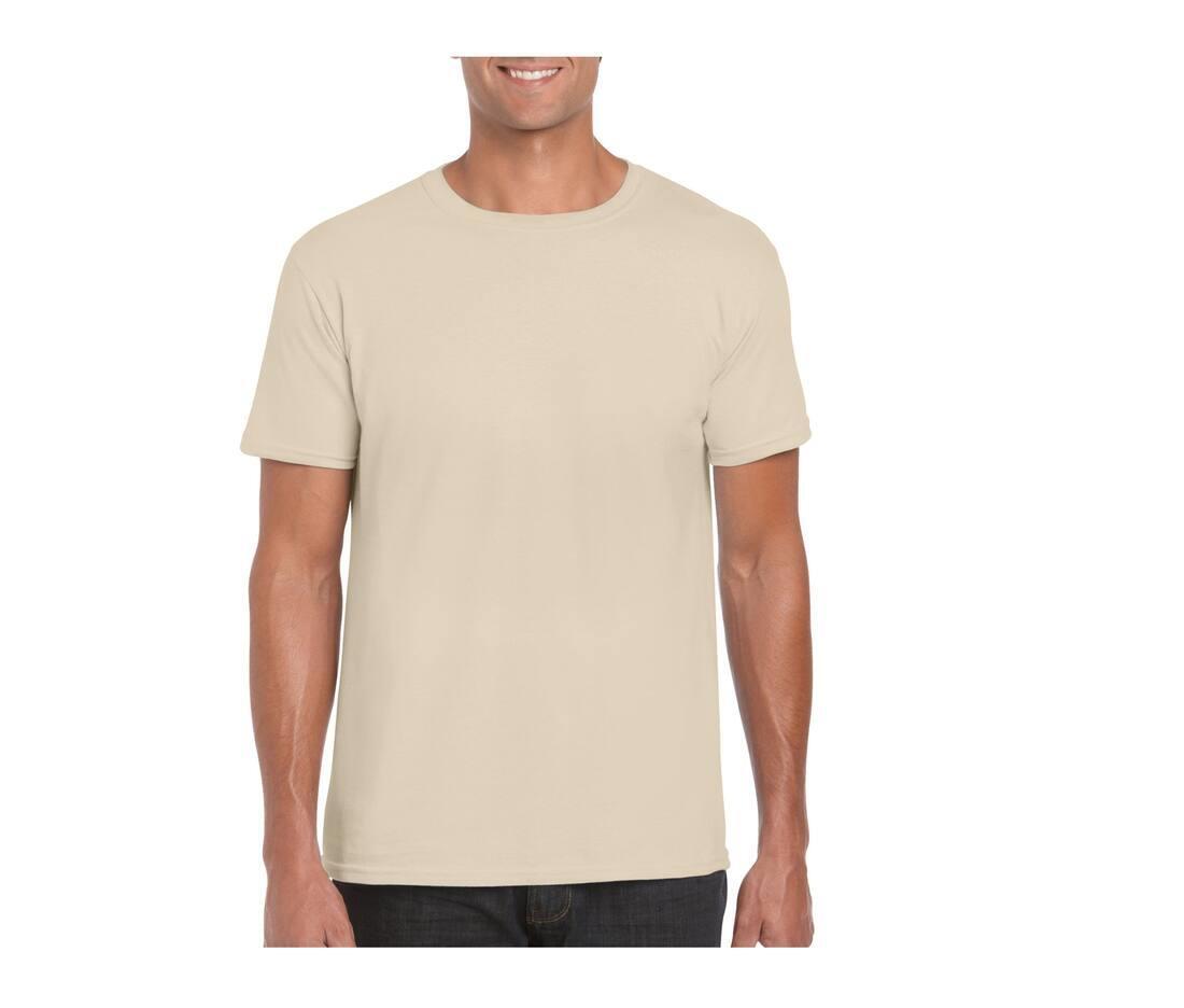 Heren T-Shirt zand kleur personaliseer dit T-shirt met eigen tekst of ontwerp