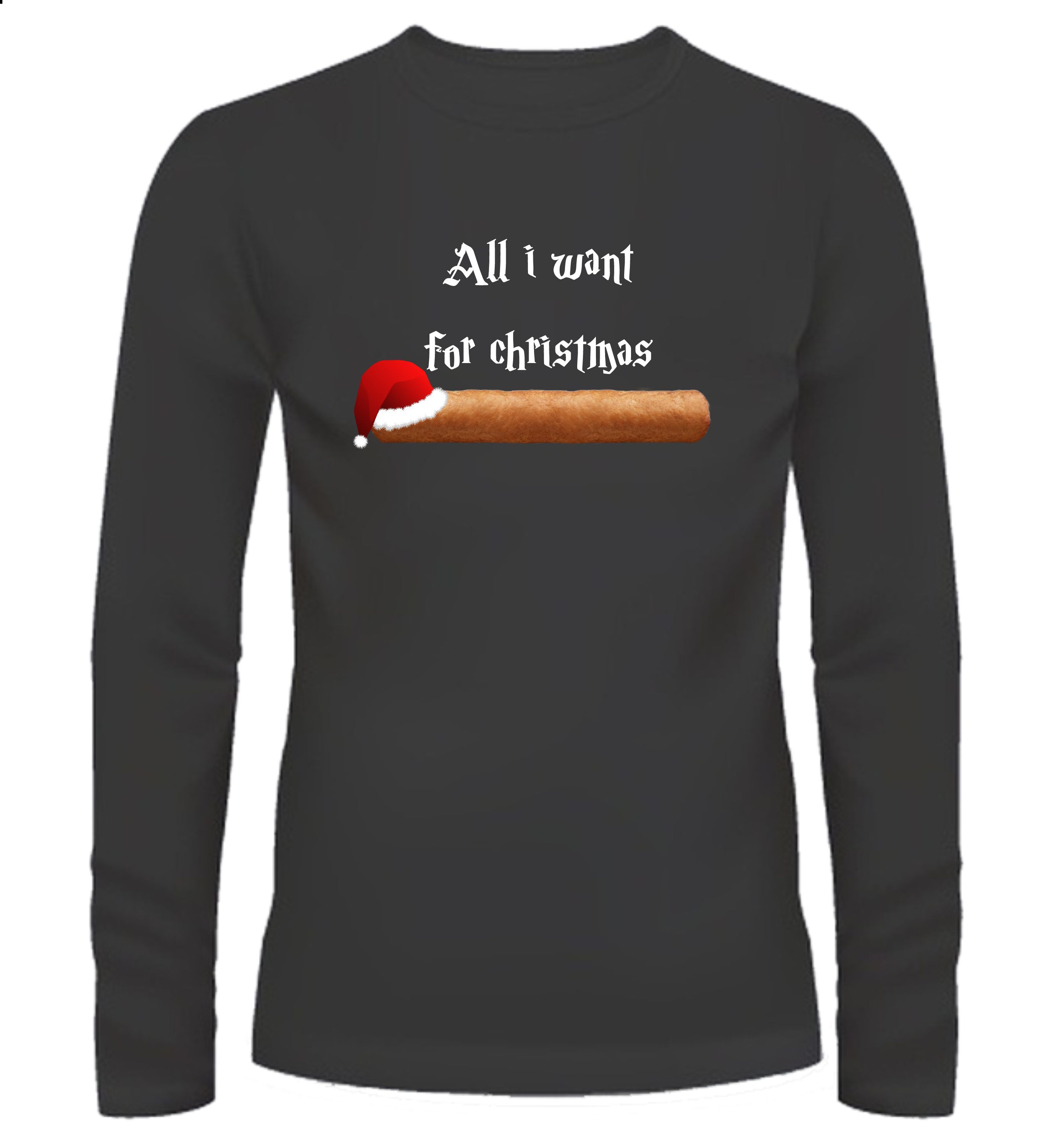 Kerst T-shirt all i want for Christmas is Frikandel! 