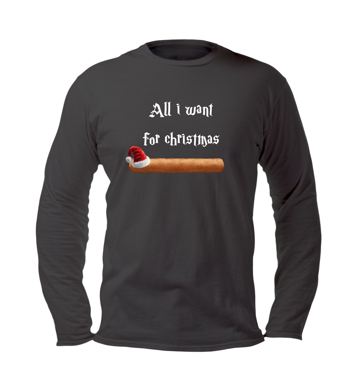 Kerst T-shirt all i want for Christmas is Frikandel! 