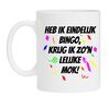 Lelijke bingo mok leuk en grappig cadeau als bingo prijs