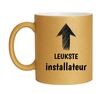 foto 1 Leuke cadeau beker voor een installateur van goud
