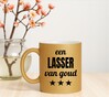 foto 2 Leuke cadeau mok met gouden glitters voor een lasser van goud