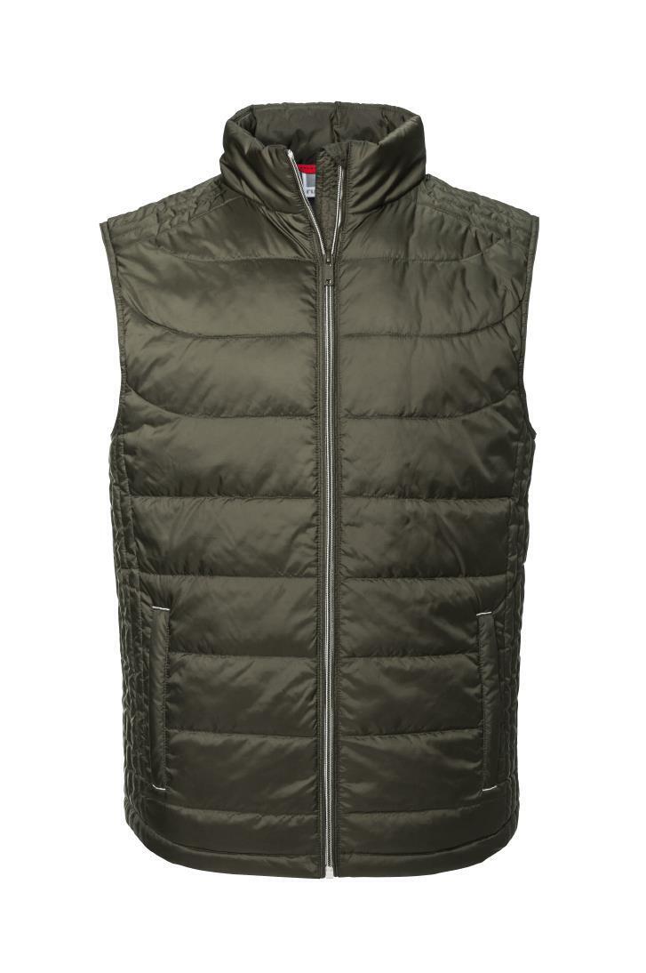 Moderne Russell Nano Heren Bodywarmer dark olive