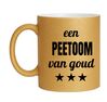 foto 1 Mok met glitters voor een peetoom van goud
