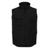 Robuuste Russell Werkbodywarmer zwart met Teflon Bescherming bedrukken met bedrijfslogo