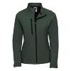 Softshell dames jas flessengroen
