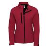 Softshell dames jas rood
