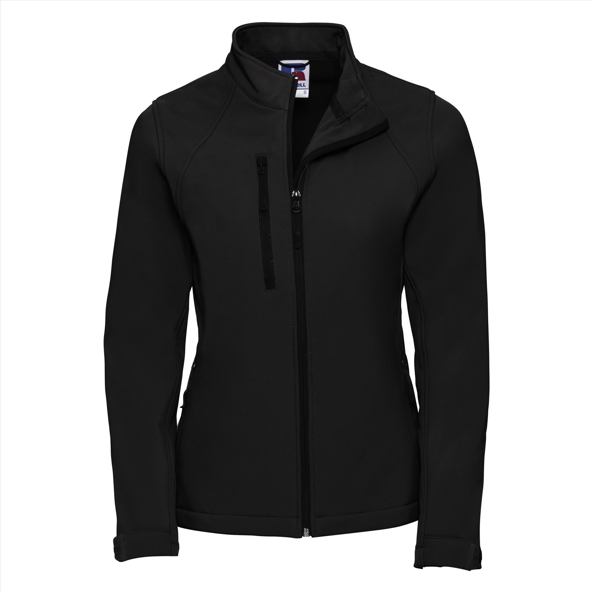 Softshell dames jas zwart