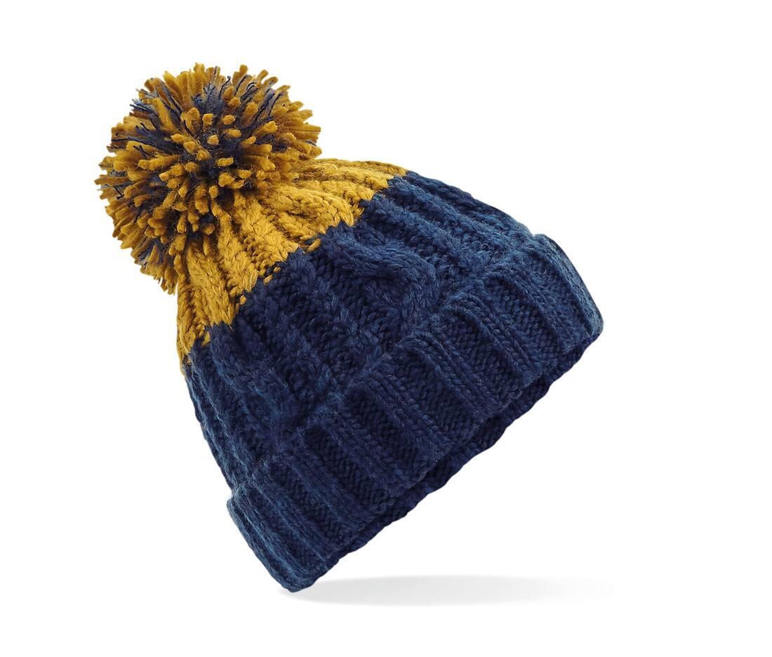 Apres wintermuts voor volwassen oxford navy/mustard