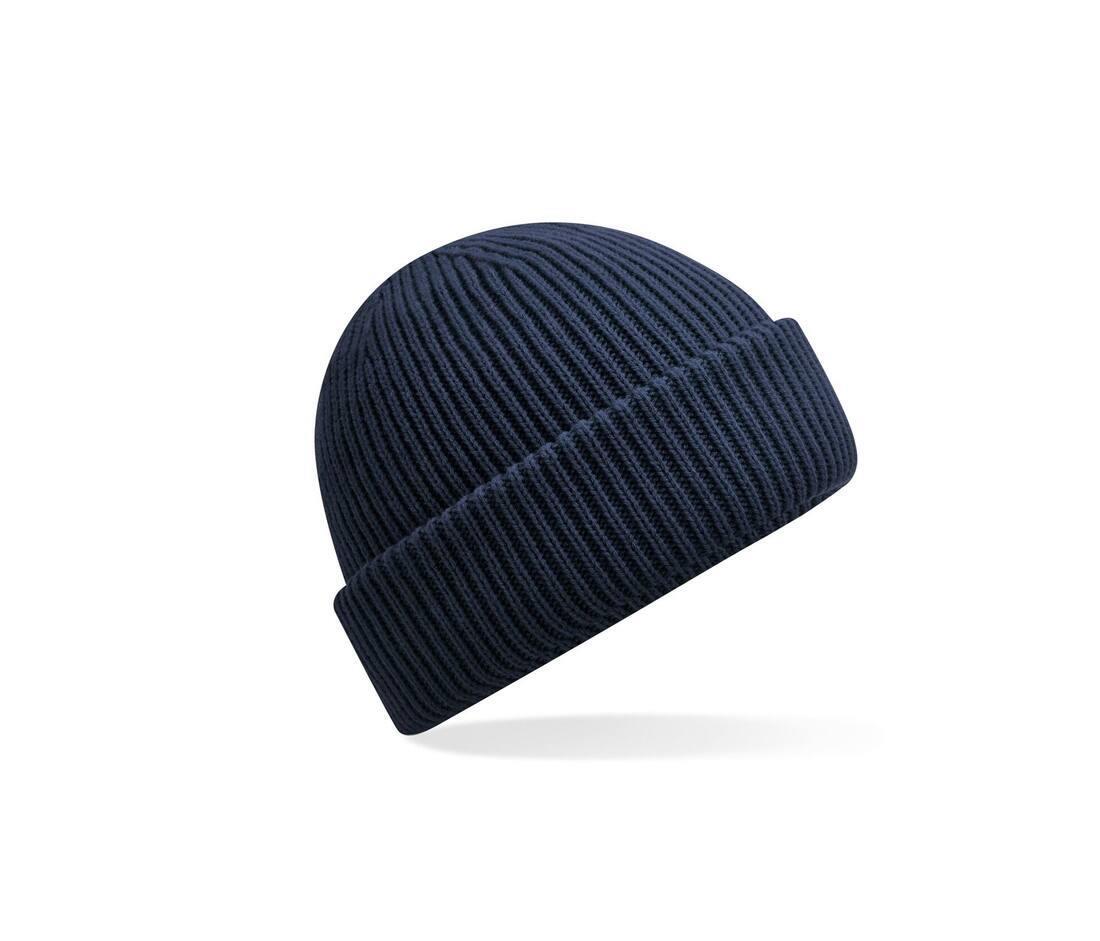 Beanie donkerblauw wintermuts volwassen duurzaam