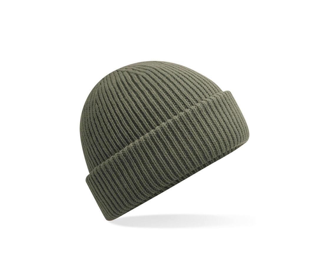 Beanie olive green wintermuts volwassen duurzaam