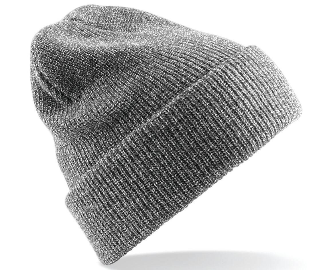 De Heritage Beanie Wintermuts heather grey* volwassen klassiek en Comfortabel