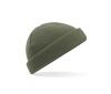 Fisherman Beanie olijf groen wintermuts volwassen