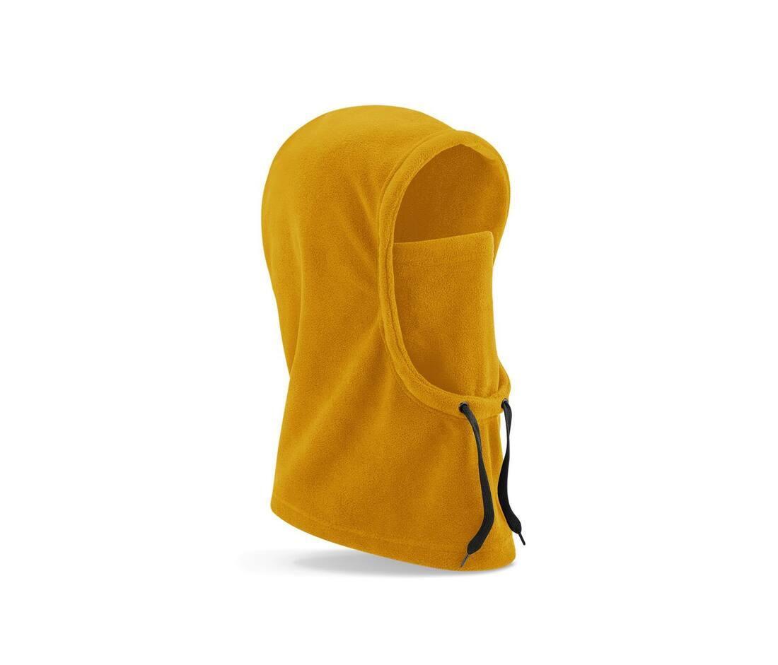 Fleece capuchon mustard volwassen