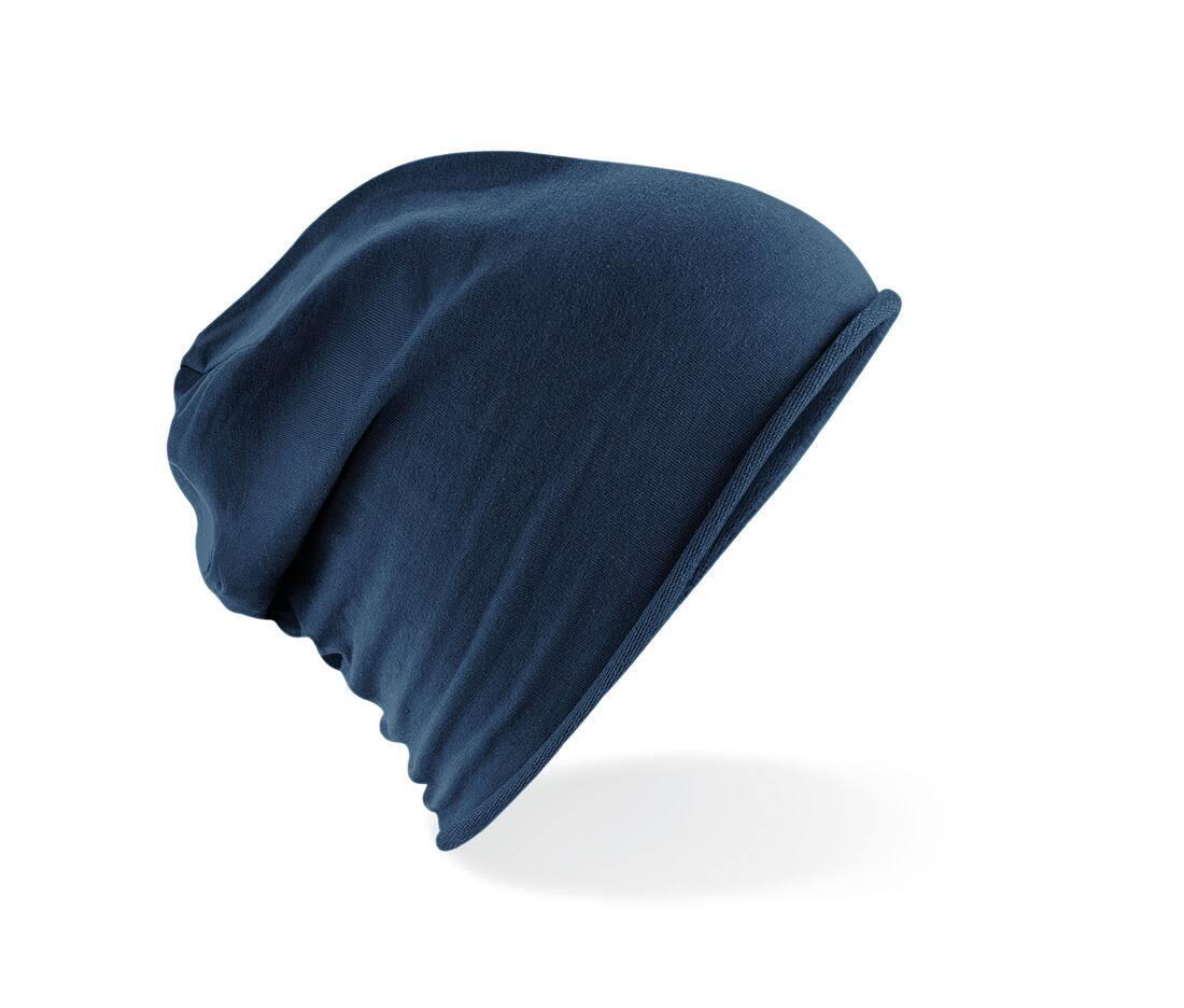 Jersey Beanie donkerblauw wintermuts volwassen