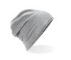Jersey Beanie heide grijs wintermuts volwassen
