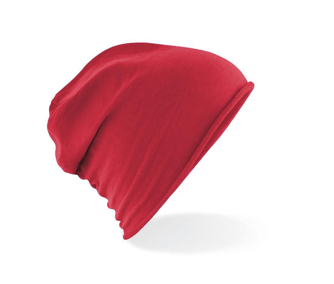 Jersey Beanie rood wintermuts volwassen