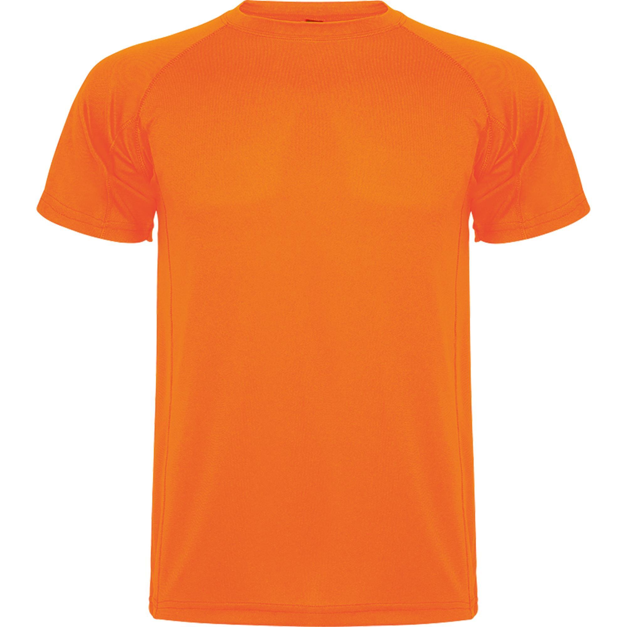 Kinder sportshirt bedrukken!  orange fluor Sportkleding voor kids