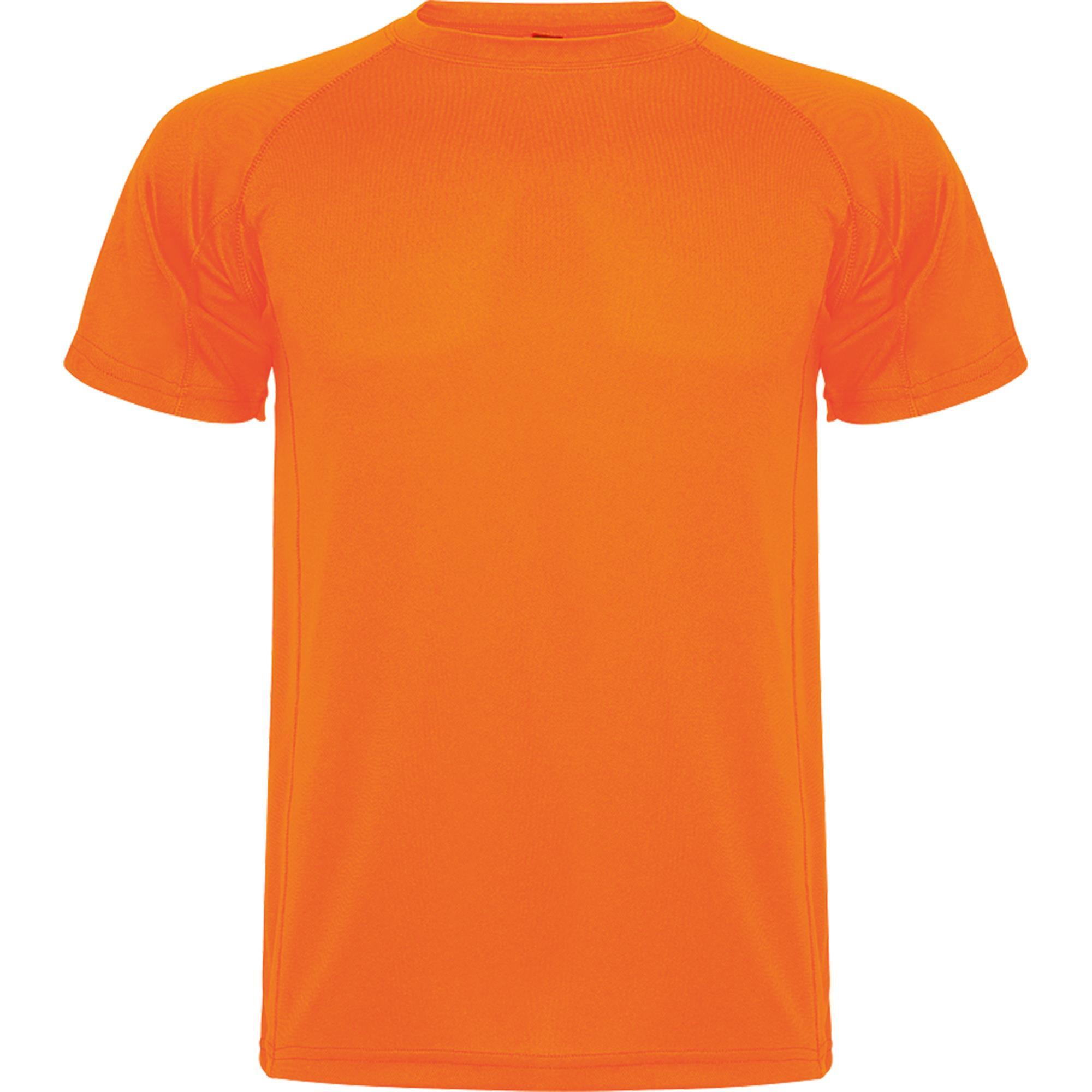 Kinder sportshirt bedrukken!  orange fluor Sportkleding voor kids