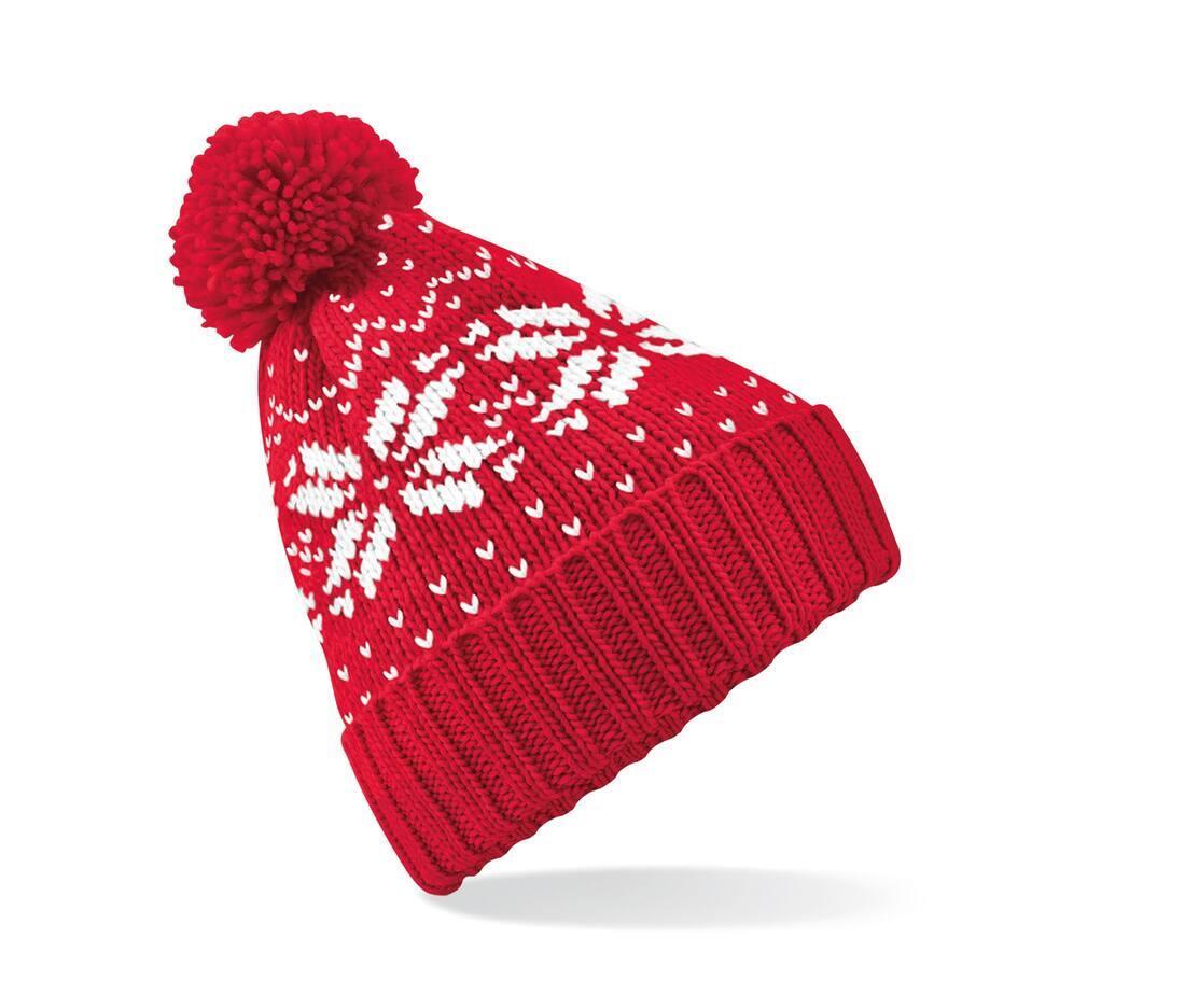 Klassiek wintermuts classic red/white foute wintermuts volwassen