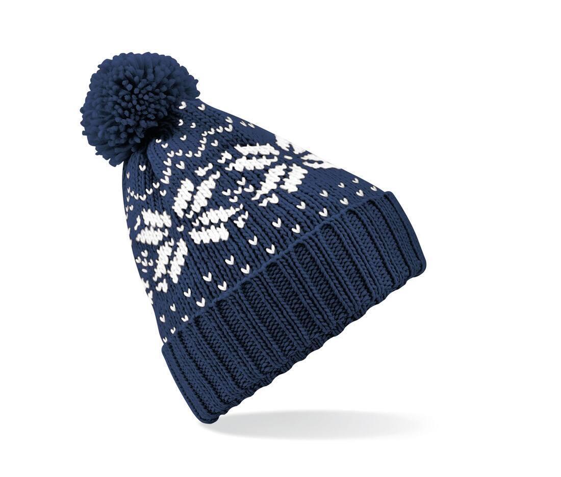 Klassiek wintermuts french navy/white foute wintermuts volwassen