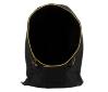 Losse capuchon black/gold volwassen