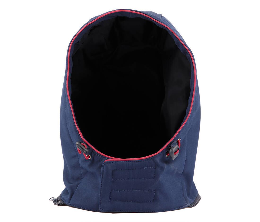 Losse capuchon navy/red volwassen