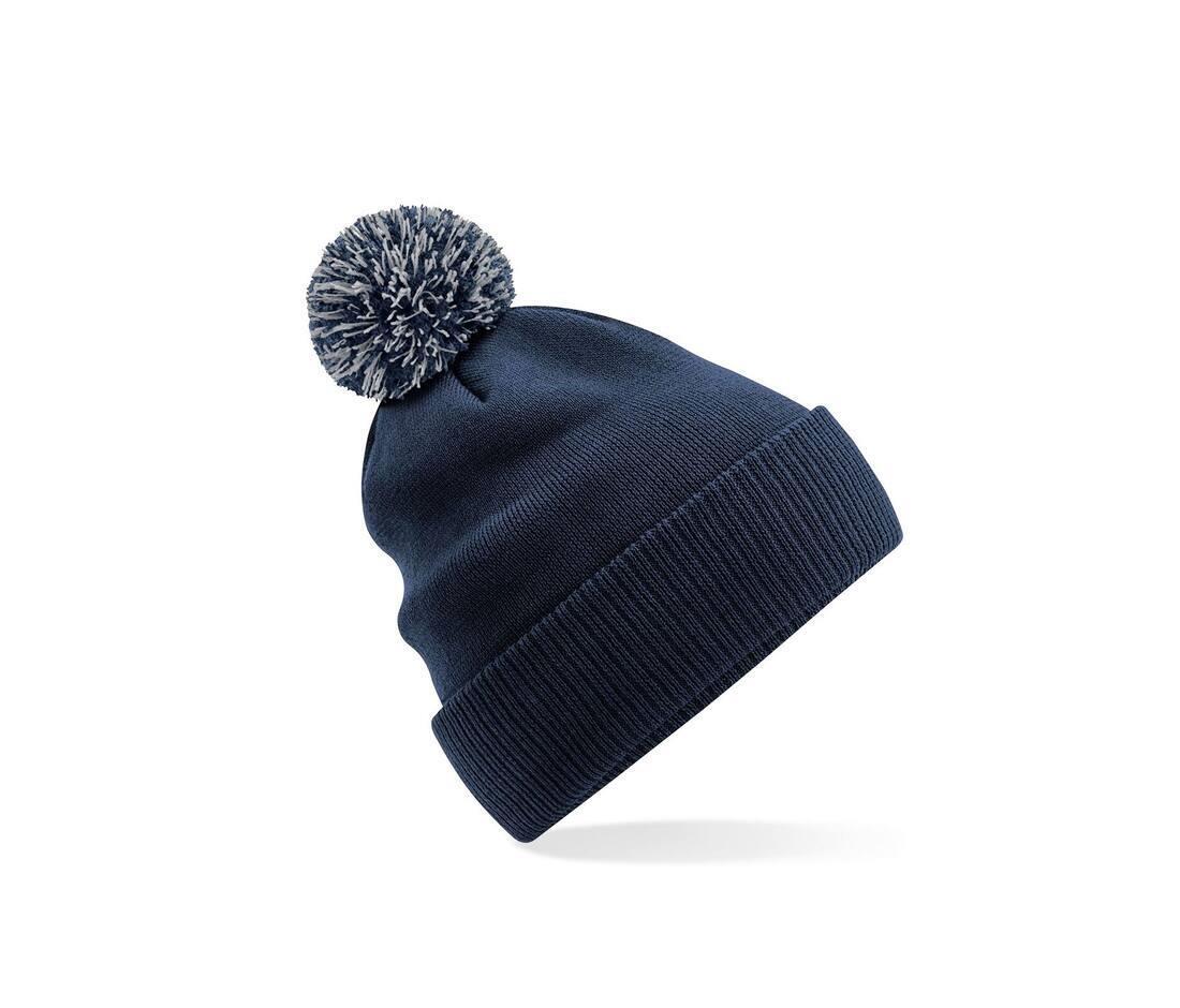 Milieuvriendelijke wintermuts french navy / light grey volwassen.