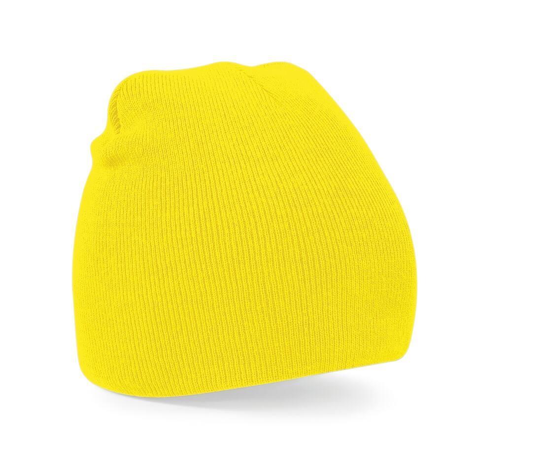 Muts volwassen Beanie geel wintermuts