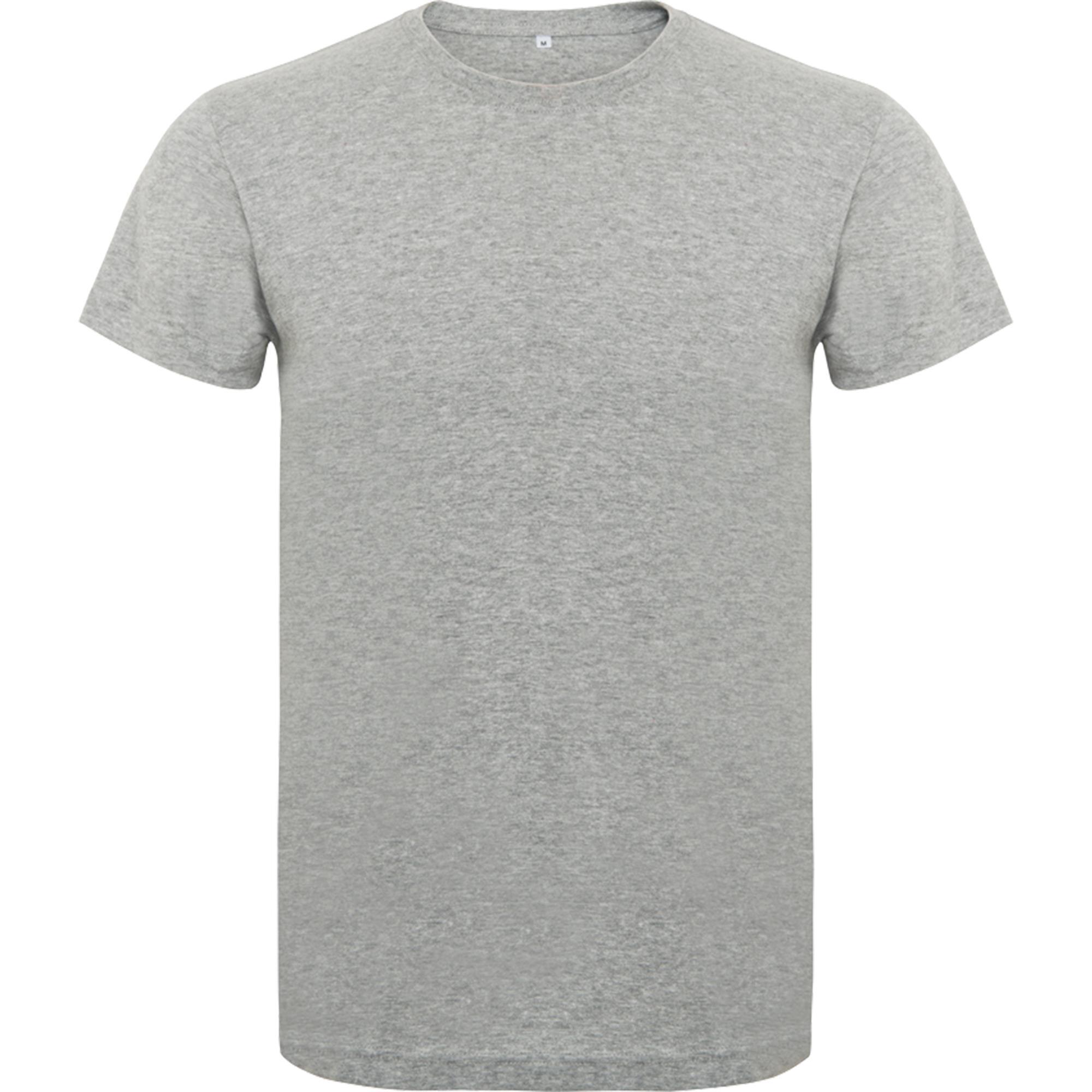 Rondgebreide T-shirt unisex voor volwassen grey personalisatie mogelijk