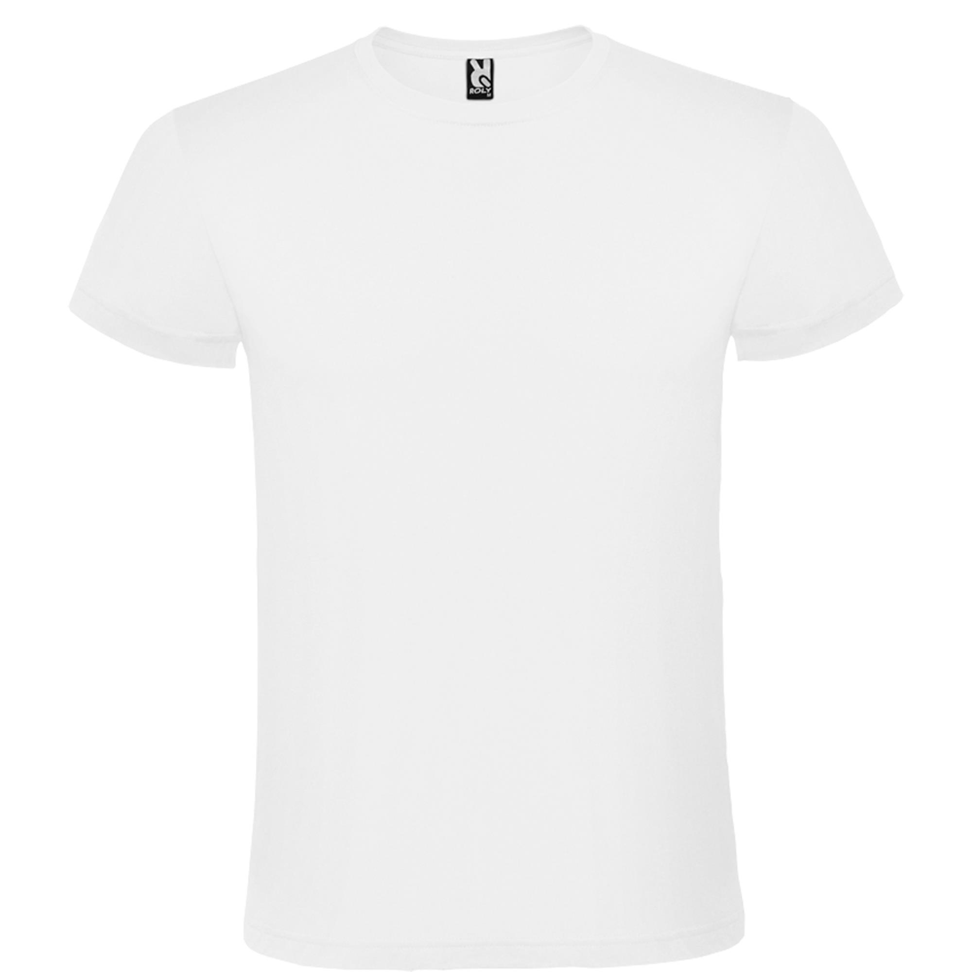 Rondgebreide T-shirt unisex voor volwassen wit personalisatie mogelijk
