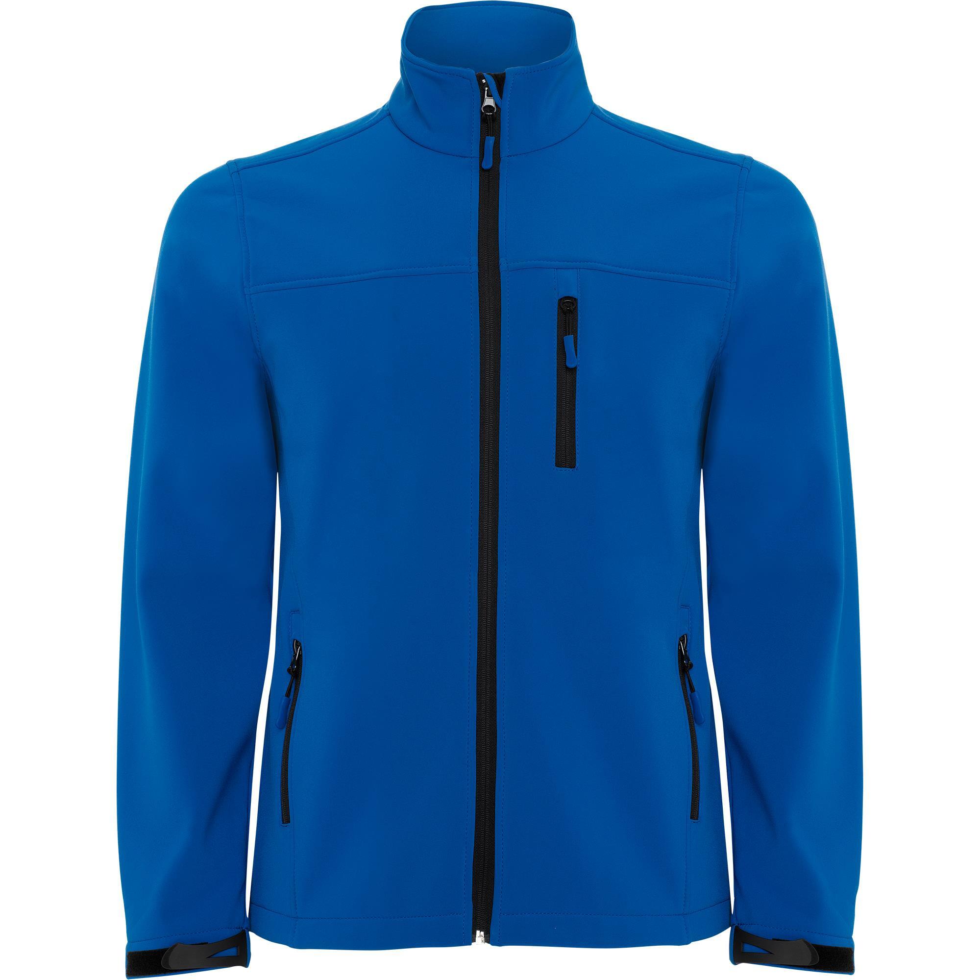 softshell jas volwassen royal blauw bedrukken personalisatie